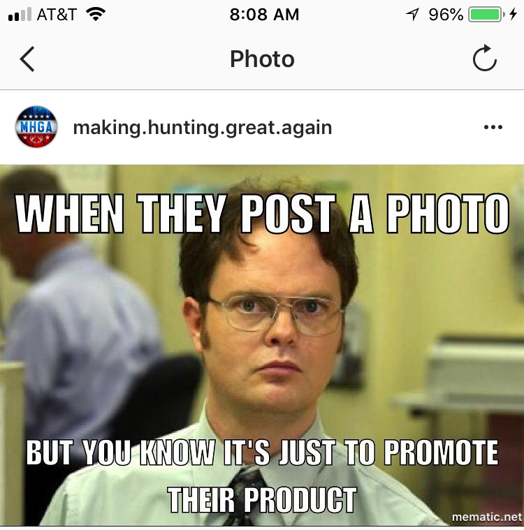 Image of a Meme Created by the Company