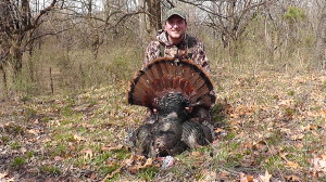 Ryan Miloshewski with his Kansas tom taken while using the "reaping" tactic.